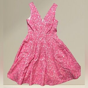 Maeve Pink Barbie Style fit and flare dress womens size 4